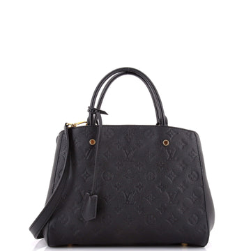 Louis Vuitton Montaigne Handbag Monogram Empreinte Leather MM