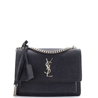 Saint Laurent Sunset Crossbody Bag Leather Medium