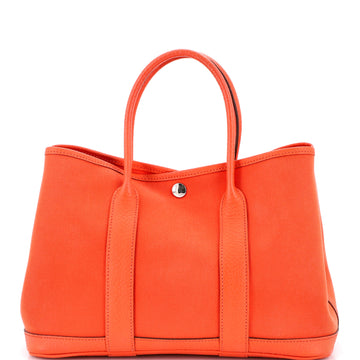 Hermes Garden Party Tote Toile and Leather 30