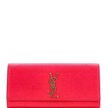 Saint Laurent Classic Monogram Clutch Leather Long