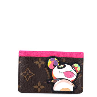 Louis Vuitton x Takashi Murakami Card Holder Limited Edition Monogram Panda