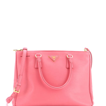 Prada Double Zip Lux Tote Saffiano Leather Medium
