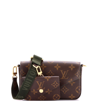 Louis Vuitton Felicie Strap & Go Handbag Monogram Canvas