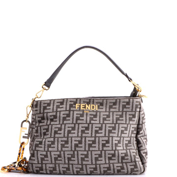 Fendi O'Lock Zip Shoulder Bag Zucca Chenille