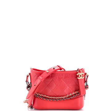 Chanel Gabrielle Hobo Quilted Aged Calfskin Small