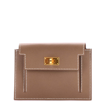 Hermes Kelly Pocket Compact Wallet Epsom