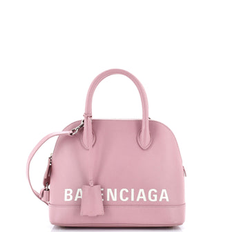 Balenciaga Logo Ville Bag Leather Small