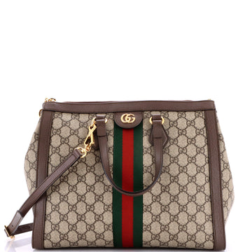 Gucci Ophidia Top Handle Tote GG Coated Canvas Medium