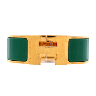 Hermes Clic Clac H Bracelet Metal and Enamel Wide
