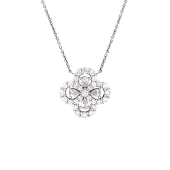 Harry Winston Loop Full Motif Pendant Necklace Platinum with Diamonds