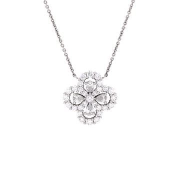 Harry Winston Loop Full Motif Pendant Necklace Platinum with Diamonds