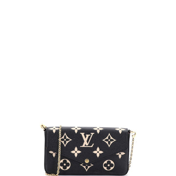 Louis Vuitton Felicie Pochette Bicolor Monogram Empreinte Giant