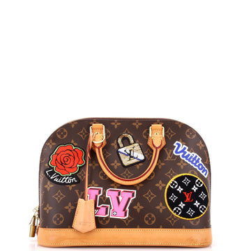 Louis Vuitton Alma Handbag Limited Edition Patches Monogram Canvas PM