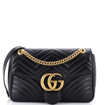 Gucci GG Marmont Flap Bag Matelasse Leather Medium