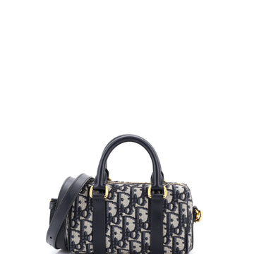 Christian Dior Groove Convertible Bowling Bag Oblique Canvas Nano