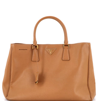 Prada Lux Open Tote Saffiano Leather North South