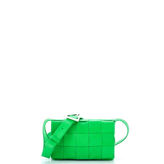 Bottega Veneta Cassette Crossbody Bag Maxi Intrecciato Leather Small