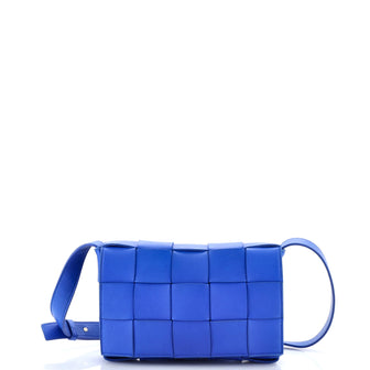 Bottega Veneta Cassette Crossbody Bag Maxi Intrecciato Leather Small
