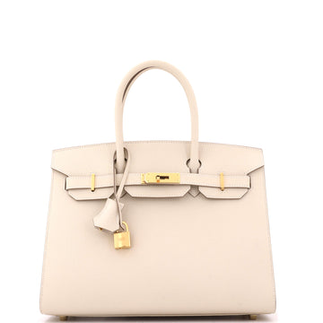 Hermes Birkin Sellier Bag Light Epsom with Gold Hardware 30