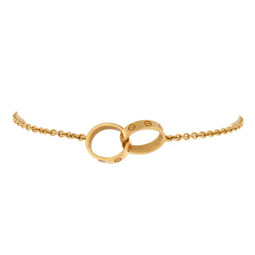 Cartier Love Interlocking Bracelet 18K Yellow Gold