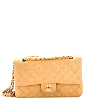 Chanel Vintage Classic Double Flap Bag Quilted Lambskin Medium