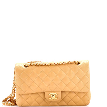 Chanel Vintage Classic Double Flap Bag Quilted Lambskin Medium