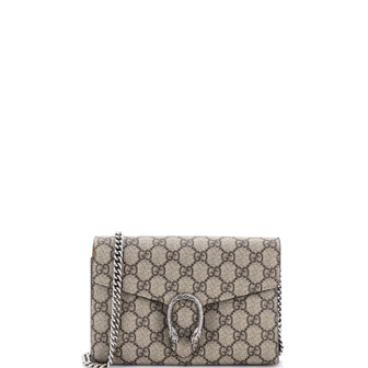 Gucci Dionysus Chain Wallet GG Coated Canvas Small