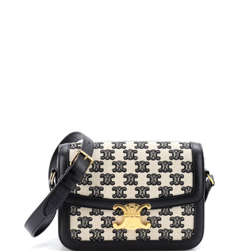 Celine Triomphe Shoulder Bag Triomphe Canvas Medium