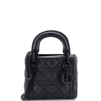 Christian Dior Ultra Matte Lady Dior Chain Bag Cannage Quilt Calfskin Mini