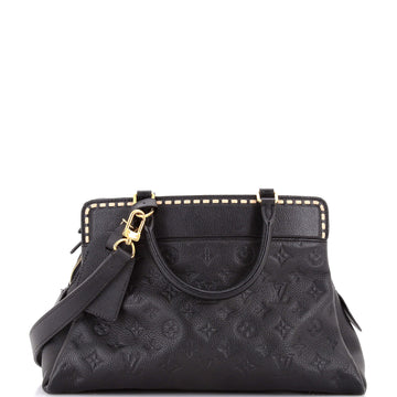 Louis Vuitton Vosges Handbag Whipstitch Monogram Empreinte Leather MM