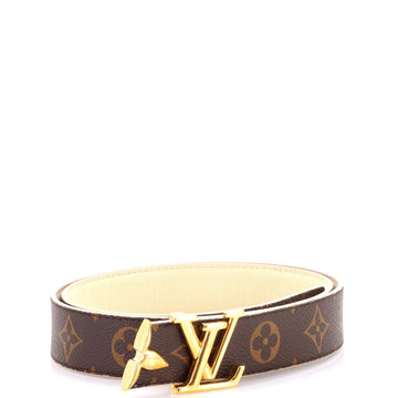 Louis Vuitton Pretty LV Reversible Belt Monogram Canvas and Leather Medium