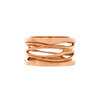 Bvlgari B.Zero1 Design Legend Zaha Hadid Four Band Ring 18K Rose Gold