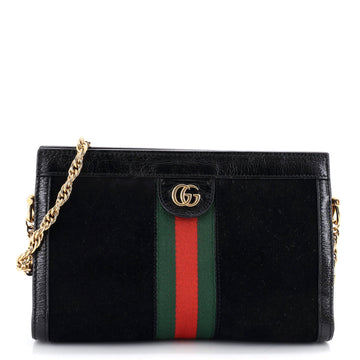 Gucci Ophidia Chain Shoulder Bag Suede Small