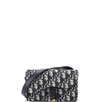 Christian Dior Saddle Rectangular Belt Bag Oblique Canvas