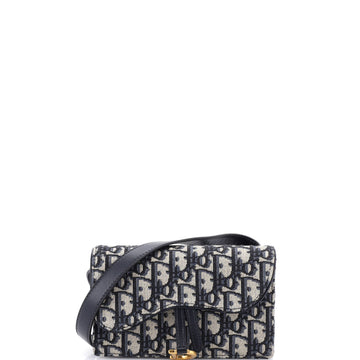 Christian Dior Saddle Rectangular Belt Bag Oblique Canvas