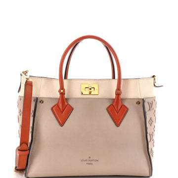 Louis Vuitton On My Side Tote Monogram Tuffetage Leather MM