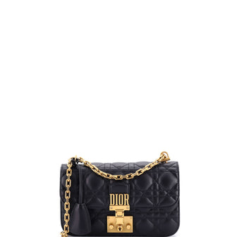 Christian Dior Dioraddict Flap Bag Cannage Quilt Lambskin Small