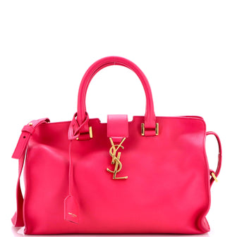 Saint Laurent Monogram Cabas Leather Small