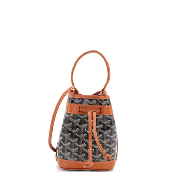 Goyard Petit Flot Bucket Bag Coated Canvas Mini