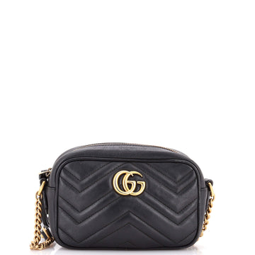 Gucci GG Marmont Shoulder Bag Matelasse Leather Mini