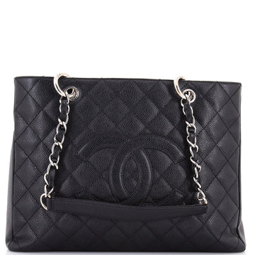 Chanel Grand Shopping Tote Quilted Caviar