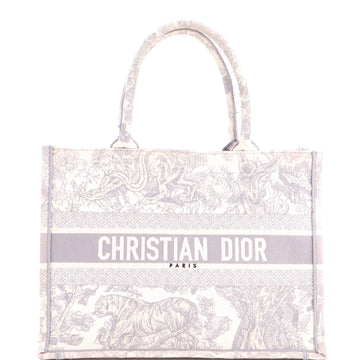 Christian Dior Book Tote Embroidered Canvas Medium