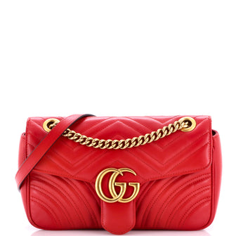 Gucci GG Marmont Flap Bag Matelasse Leather Small