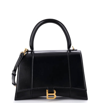 Balenciaga Hourglass Top Handle Bag Leather Medium