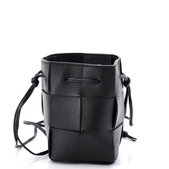 Bottega Veneta Cassette Bucket Bag Maxi Intrecciato Leather Mini