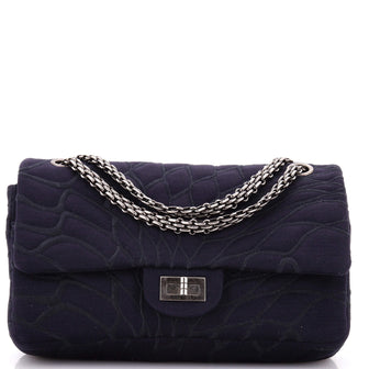 Chanel Reissue 2.55 Flap Bag Embroidered Jersey 225