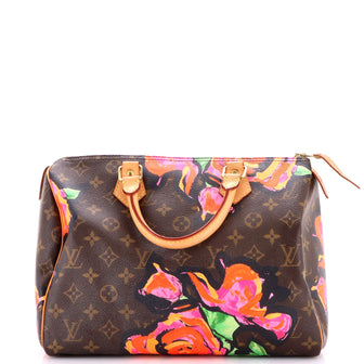 Louis Vuitton Speedy Handbag Limited Edition Monogram Roses 30