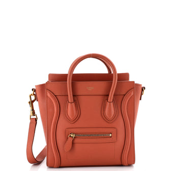 Celine Luggage Bag Smooth Leather Nano