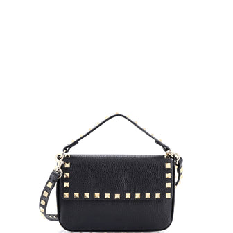 Valentino Garavani Rockstud Top Handle Crossbody Pouch Leather Mini