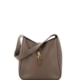 Saint Laurent Le 5 a 7 Supple Hobo Leather Small